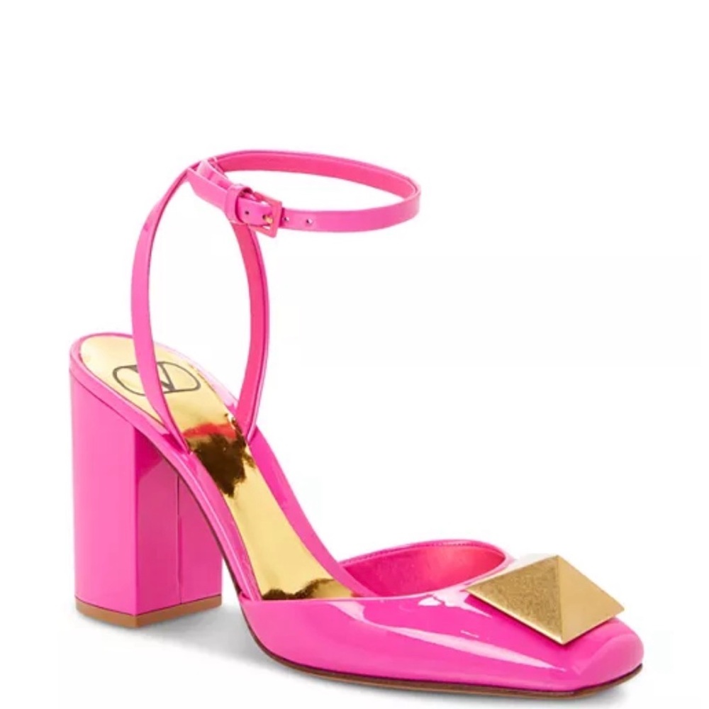 Valentino Garavani One Stud 90 Patent Leather Hot Pink Pumps with Box size 40 - Picture 15 of 15